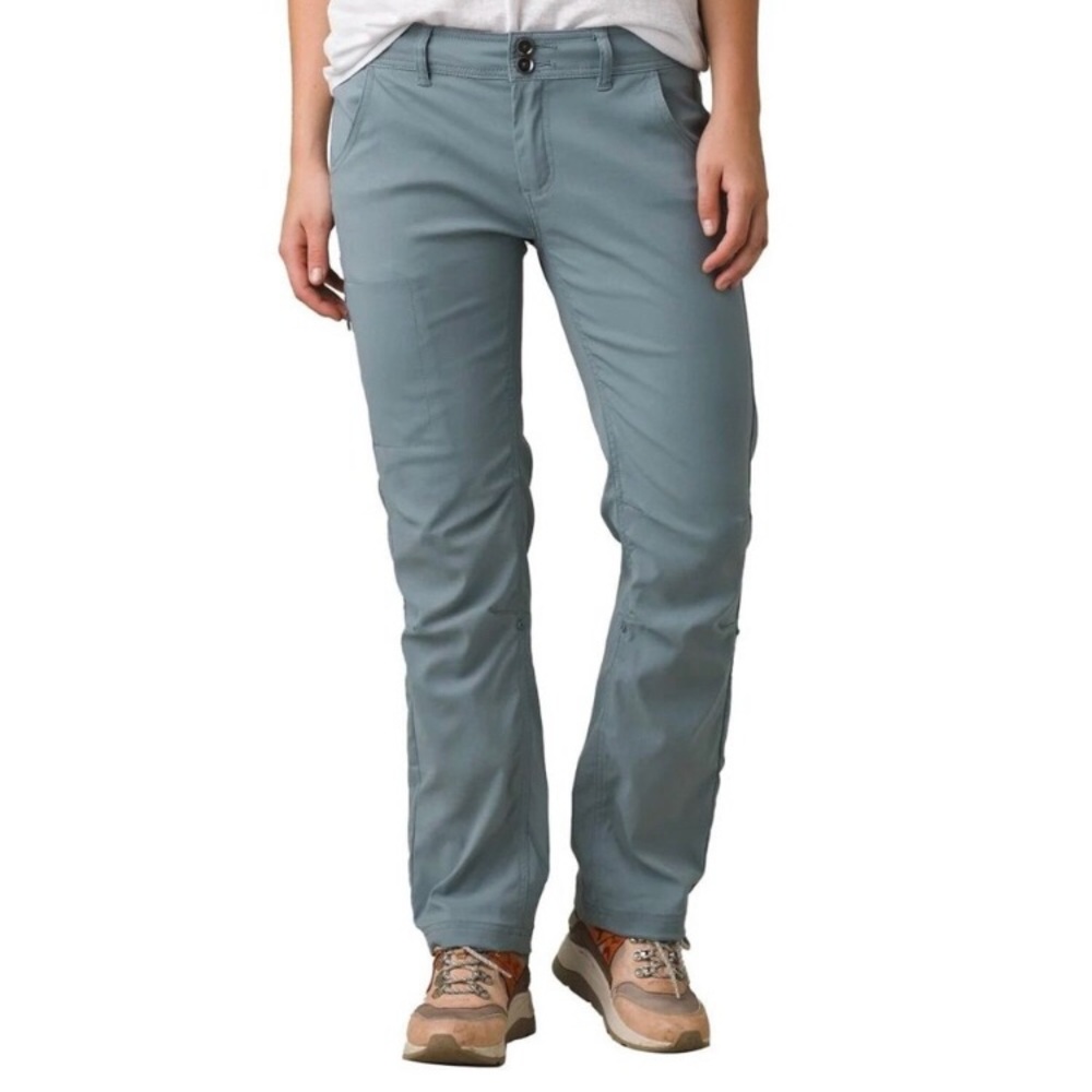 Prana Halle Straight Pants Smoky Blue Short Inseam (28") Size 16